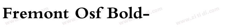 Fremont Osf Bold字体转换